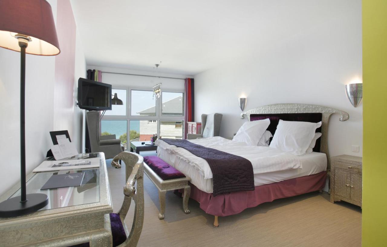 The Originals Hotel Le Cise Restaurant Chambres Et Suites Ault Exteriör bild